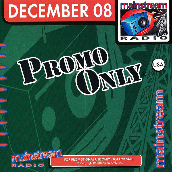 Various : Promo Only Mainstream Radio: December 2008 (CD, Comp, Promo)