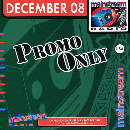 Various : Promo Only Mainstream Radio: December 2008 (CD, Comp, Promo)