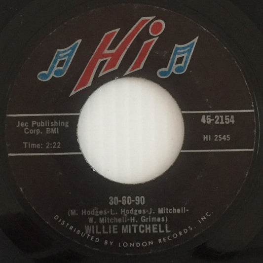 Willie Mitchell : Take Five / 30-60-90 (7", Styrene, She)