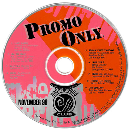Various : Promo Only Underground Club November 99 (CD, Comp, Promo)
