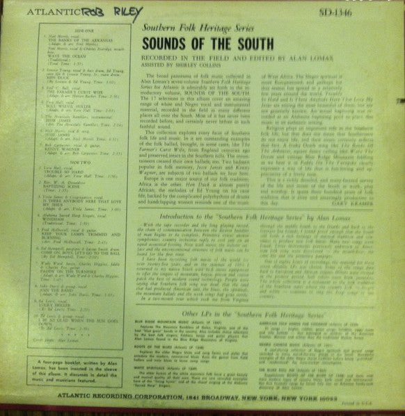 Various : Sounds Of The South (LP, Comp, RE, Gre)