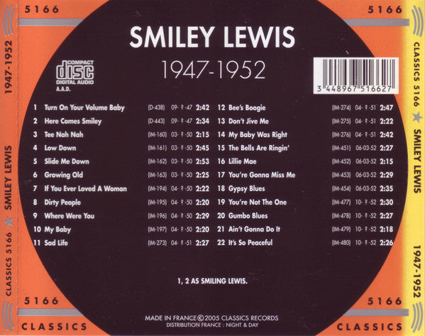 Smiley Lewis : The Chronological Smiley Lewis 1947-1952 (CD, Comp)