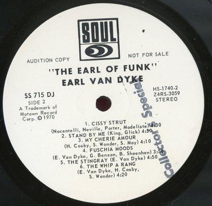 Earl Van Dyke : The Earl of Funk (LP, Album, Promo, Ind)
