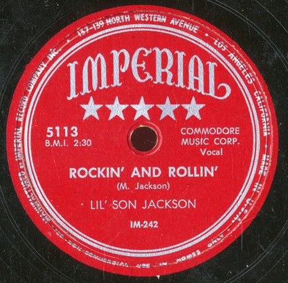 Lil' Son Jackson : Peace Breaking People / Rockin' And Rollin' (Shellac, 10")