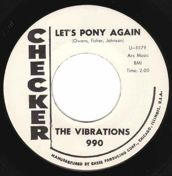 The Vibrations : Let's Pony Again / What Made You Change Your Mind (7", Single, Promo)