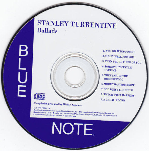 Stanley Turrentine : Ballads (CD, Comp)