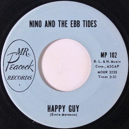 Nino & The Ebb Tides : Wished I Was Home / Happy Guy (7", Single)