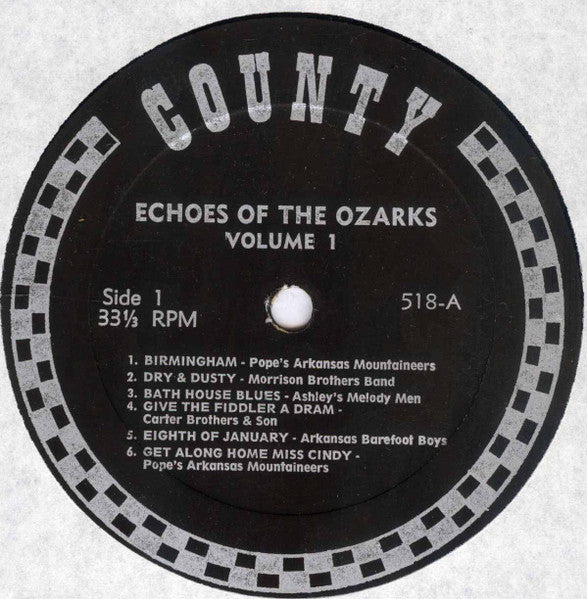Various : Echoes Of The Ozarks Volume I (Arkansas String Bands 1927-1930) (LP, Comp)