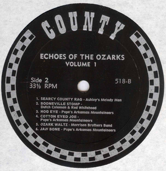 Various : Echoes Of The Ozarks Volume I (Arkansas String Bands 1927-1930) (LP, Comp)
