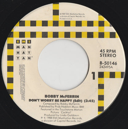 Bobby McFerrin : Don't Worry, Be Happy (7", Single, SRC)