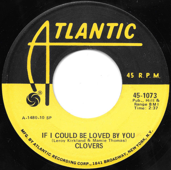 The Clovers : Nip Sip / If I Could Be Loved By You (7", Single, RP)