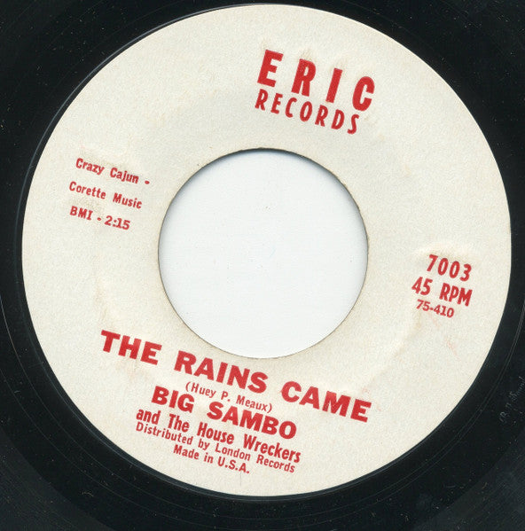 Big Sambo And The House Wreckers : At The Party  (7", Single, Styrene)