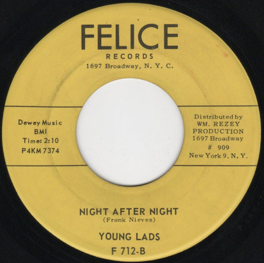 Young Lads : Graduation Kiss / Night After Night (7")