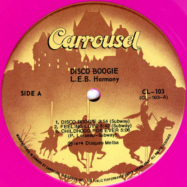 L.E.B. Harmony : Disco Boogie (LP, Album, Pin)