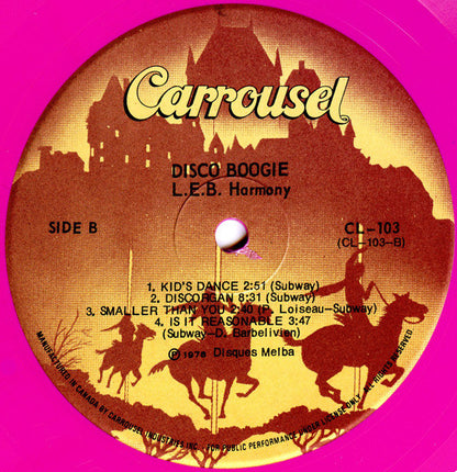 L.E.B. Harmony : Disco Boogie (LP, Album, Pin)