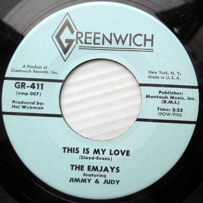 The Emjays : This Is My Love (7")