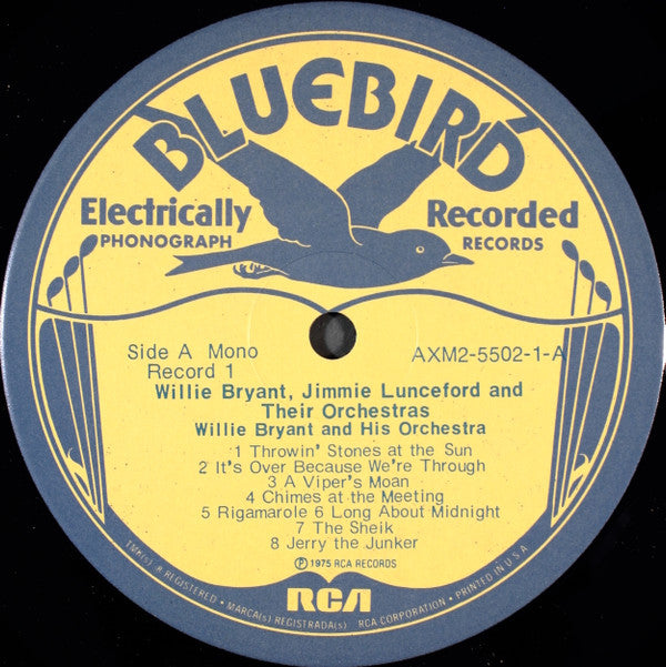 Willie Bryant And His Orchestra, Jimmie Lunceford And His Orchestra : Willie Bryant And Jimmie Lunceford And Their Orchestras (2xLP, Comp, Mono, RM)