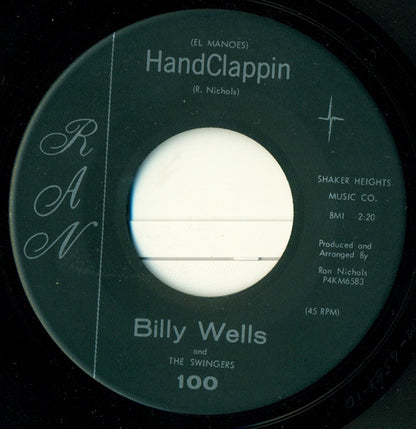 Billy Wells & The Swingers (25) : The Beaver / Handclappin (7", Single)