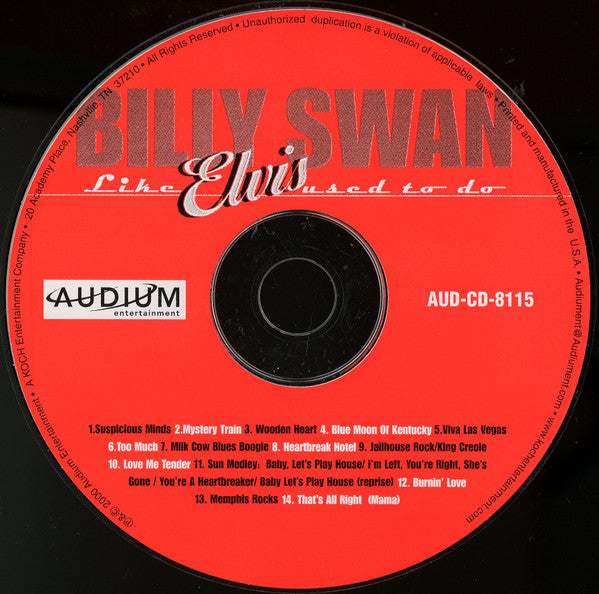 Billy Swan : Like Elvis Used To Do (CD, Album)