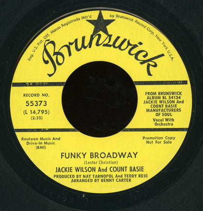 Jackie Wilson And Count Basie : Chain Gang / Funky Broadway (7", Single, Promo)