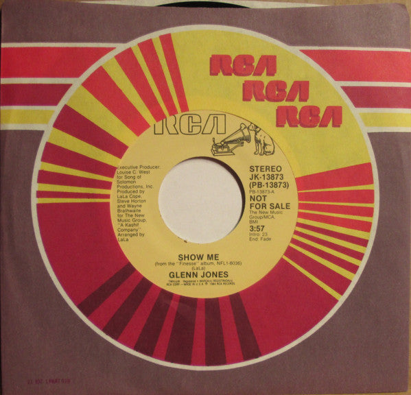 Glenn Jones : Show Me (7", Promo)