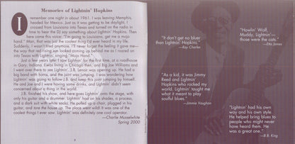 Lightnin' Hopkins : The Very Best Of Lightnin' Hopkins (CD, Comp, RM)