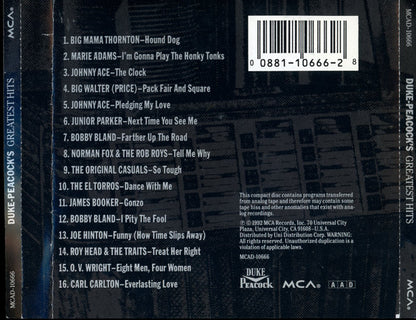 Various : Duke-Peacock's Greatest Hits (CD, Comp)