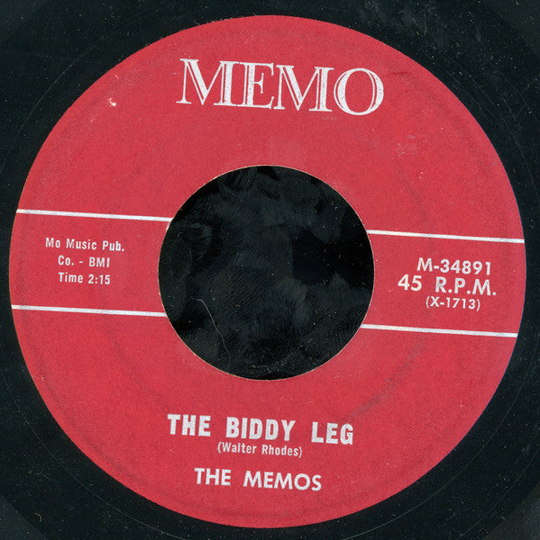 The Memos (2) : The Biddy Leg / My Type Of Girl (7", Single)