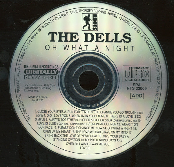 The Dells : Oh What A Night (CD, Comp, RM)