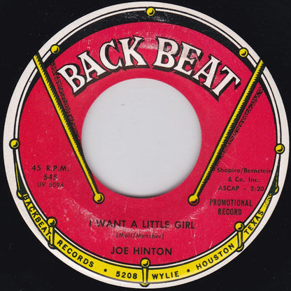 Joe Hinton (2) : I Want A Little Girl / True Love (7", Single, Promo)