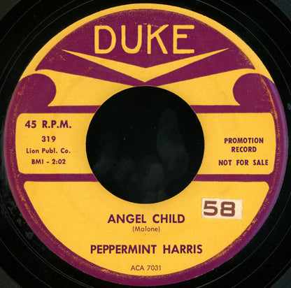 Peppermint Harris : Angel Child / Ain't No Business (7", Promo)