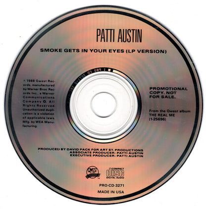 Patti Austin : Smoke Gets In Your Eyes (LP Version) (CD, Single, Promo)