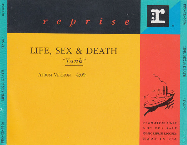 Life Sex & Death : Tank (CD, Single, Promo)