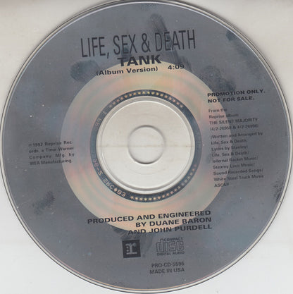 Life Sex & Death : Tank (CD, Single, Promo)