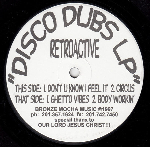 Retroactive : Disco Dubs LP (2xLP, Album)