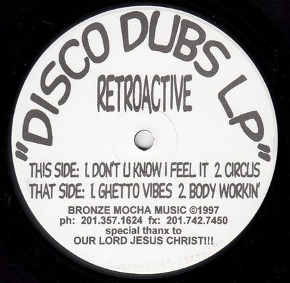 Retroactive : Disco Dubs LP (2xLP, Album)