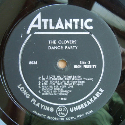 The Clovers : Dance Party (LP, Album, Mono)
