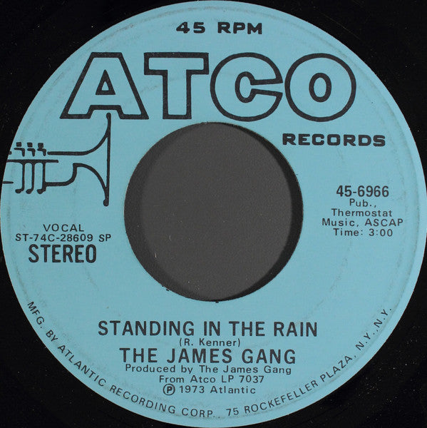James Gang : Standing In The Rain (7", Mono, Promo, SP )