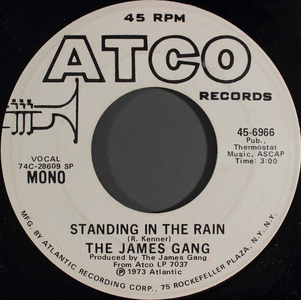 James Gang : Standing In The Rain (7", Mono, Promo, SP )