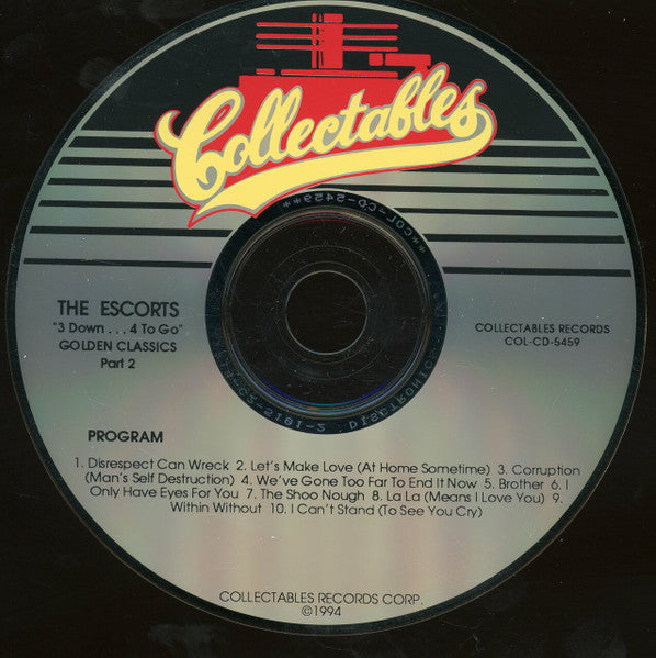 The Escorts : 3 Down...4 To Go Golden Classics Part 2 (CD)