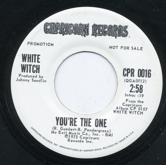 White Witch : Don't Close Your Mind / You're The One (7", Single, Promo)