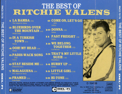 Ritchie Valens : The Best Of Ritchie Valens (CD, Comp, Club, RE)