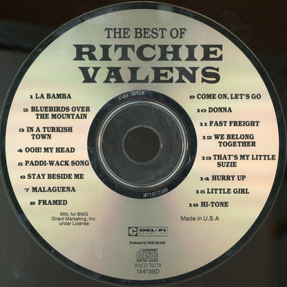 Ritchie Valens : The Best Of Ritchie Valens (CD, Comp, Club, RE)