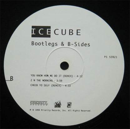 Ice Cube : Bootlegs & B-Sides (2xLP, Comp)