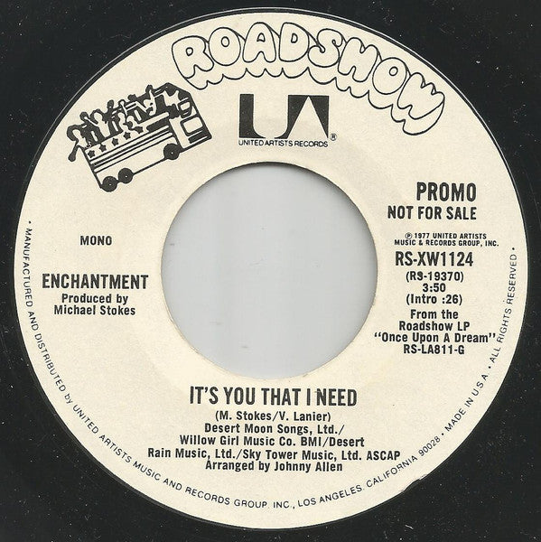 Enchantment : It's You That I Need (7", Mono, Promo, Styrene, All)