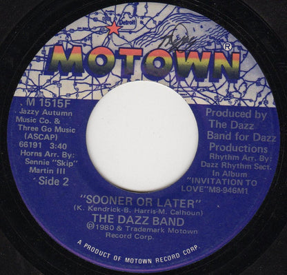 Dazz Band : Sooner Or Later / Knock! Knock! (7", Single)