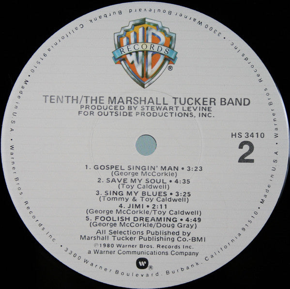 The Marshall Tucker Band : Tenth (LP, Album, Jac)