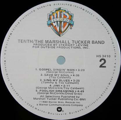 The Marshall Tucker Band : Tenth (LP, Album, Jac)