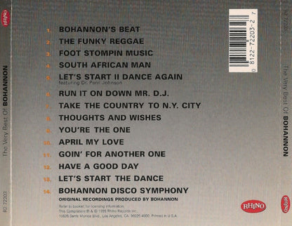 Hamilton Bohannon : The Very Best Of Bohannon (CD, Comp)