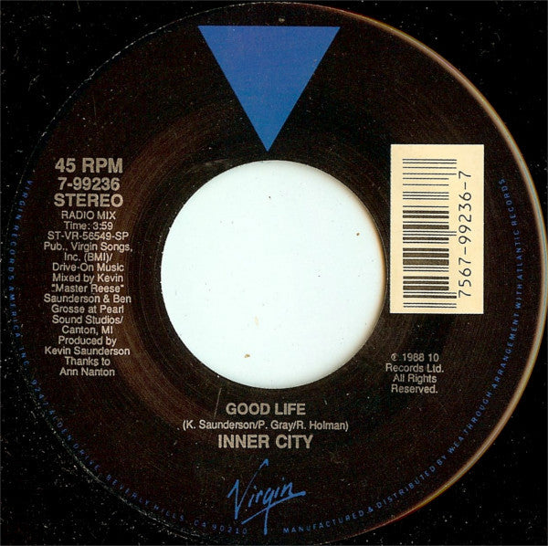 Inner City : Good Life (7", Single, SP )